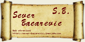 Sever Bačarević vizit kartica
